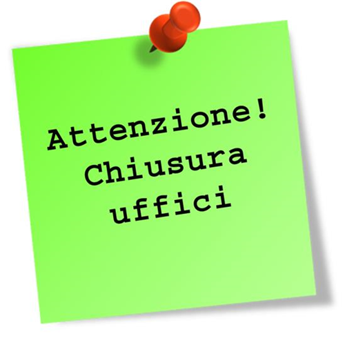 Avviso chiusura uffici